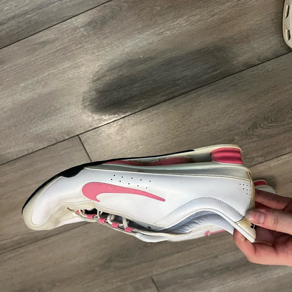 Nike White and Pink Athletic Shoes